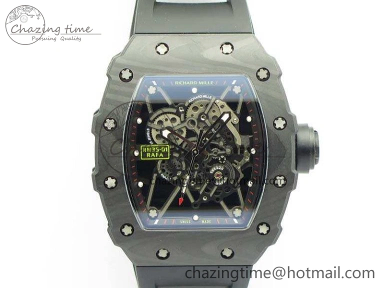 RM035-01 FC Case KVF Best Edition Skeleton Dial Black Crown On Rubber Strap MIYOTA8215 V Lightweight 9519