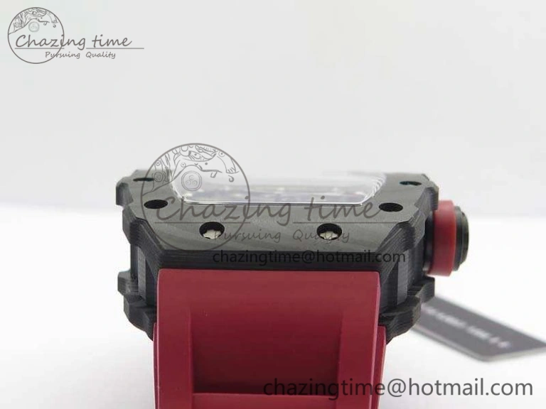Attractive RM035-01 FC Case KVF Best Edition Skeleton Dial Red Crown On Rubber Strap MIYOTA8215 V 9521