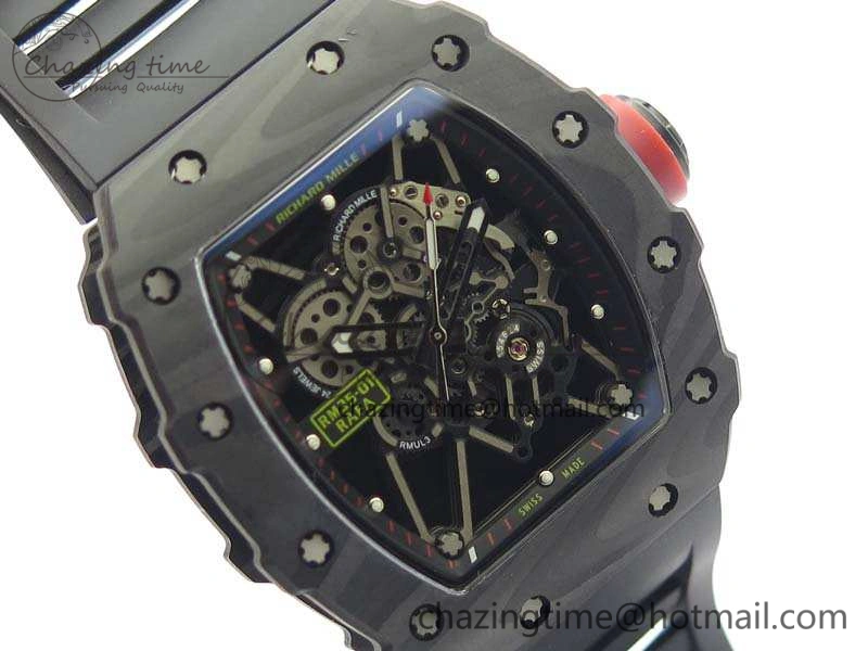 RM035-01 FC Case KVF Best Edition Skeleton Dial Red Crown On Rubber Strap MIYOTA8215 V Tailored 9522