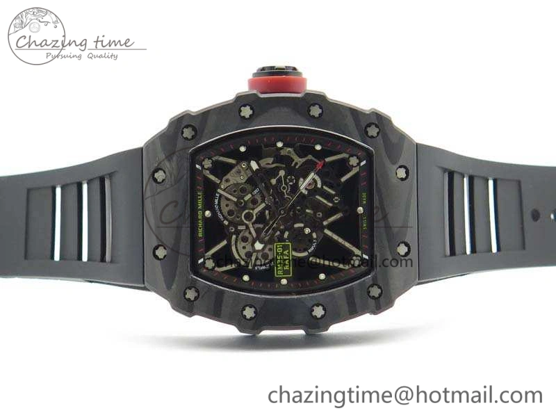 RM035-01 FC Case KVF Best Edition Skeleton Dial Red Crown On Rubber Strap MIYOTA8215 V Tailored 9522