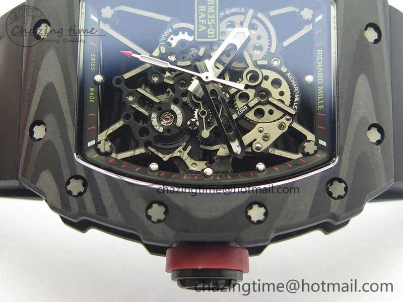 RM035-01 FC Case KVF Best Edition Skeleton Dial Red Crown On Rubber Strap MIYOTA8215 V Tailored 9522