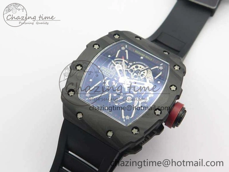 RM035-01 FC Case KVF Best Edition Skeleton Dial Red Crown On Rubber Strap MIYOTA8215 V Tailored 9522