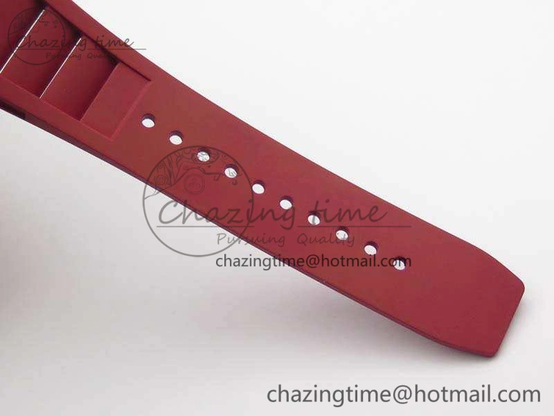 Attractive RM035-01 FC Case KVF Best Edition Skeleton Dial Red Crown On Rubber Strap MIYOTA8215 V 9521
