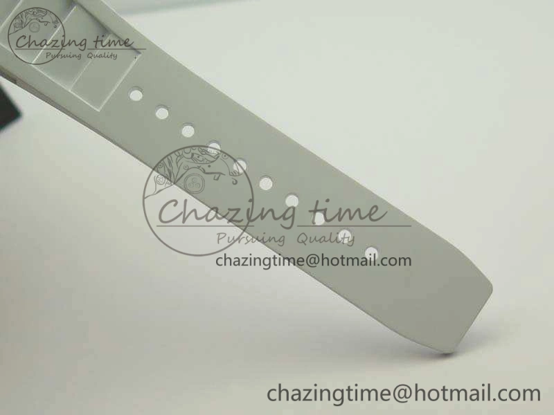 RM035-01 Forged Carbon KVF Best Edition Skeleton Dial Red On White Rubber Strap MIYOTA8215 V Snug 9499