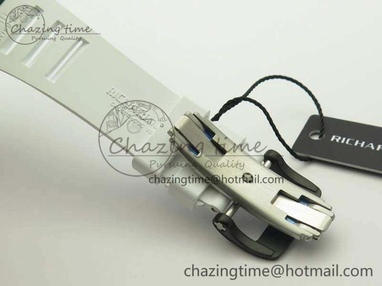 RM035-01 Forged Carbon KVF Best Edition Skeleton Dial Red On White Rubber Strap MIYOTA8215 V Snug 9499