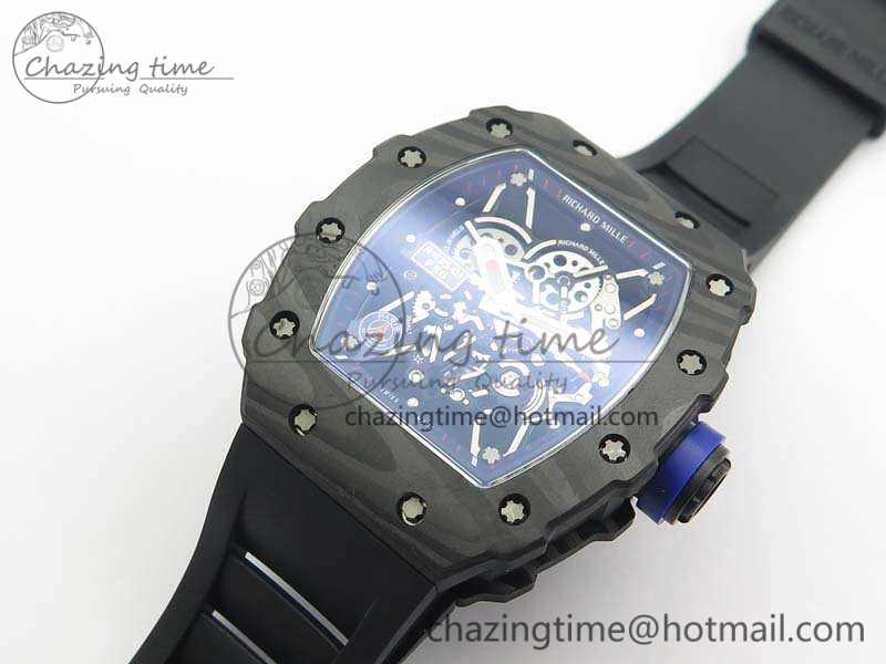 DailyWear RM035-01 PSG FC Case KVF Best Edition Skeleton Dial On Rubber Strap MIYOTA8215 V 9520