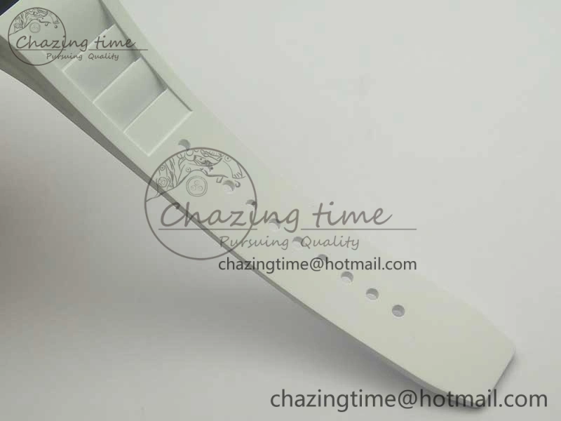 Comfortable RM035-02 Americas Ceramic RG Case KVF Best Edition Skeleton Dial on White Rubber Strap MIYOTA 9477