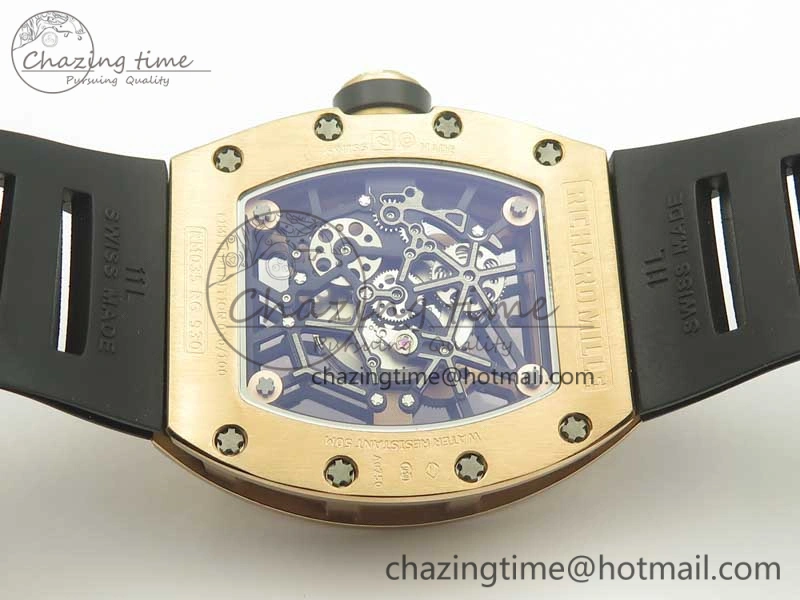 SoftTouch RM035-02 Americas RG KVF Best Edition Skeleton Dial on Rubber Strap MIYOTA 9475