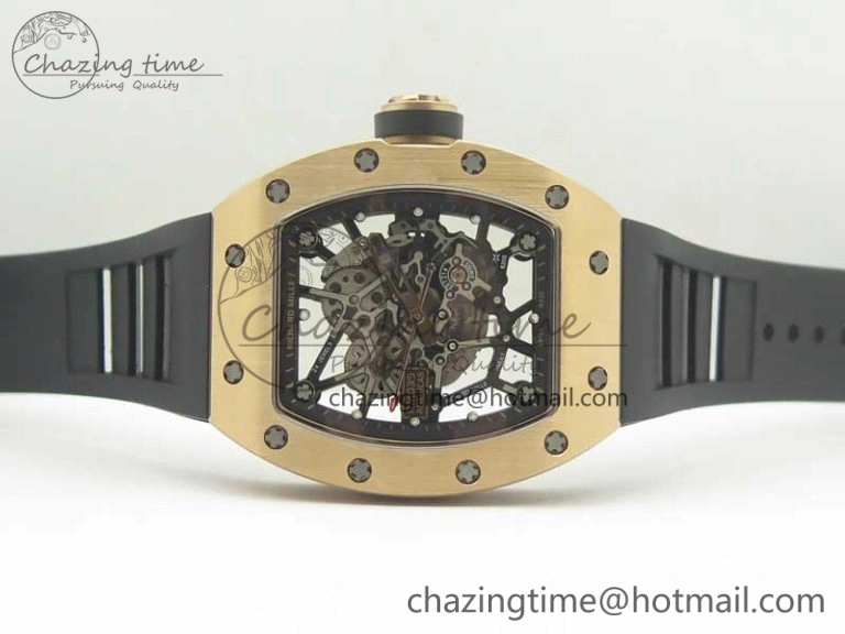 SoftTouch RM035-02 Americas RG KVF Best Edition Skeleton Dial on Rubber Strap MIYOTA 9475