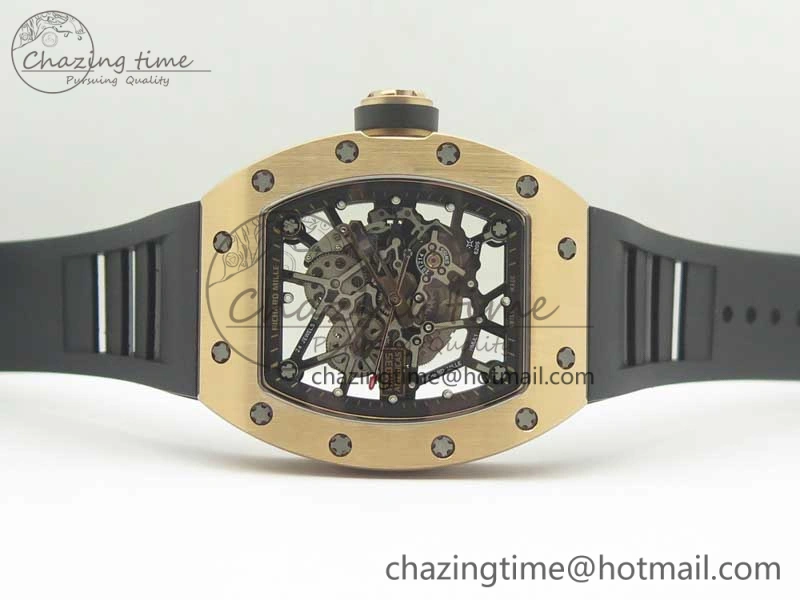 SoftTouch RM035-02 Americas RG KVF Best Edition Skeleton Dial on Rubber Strap MIYOTA 9475