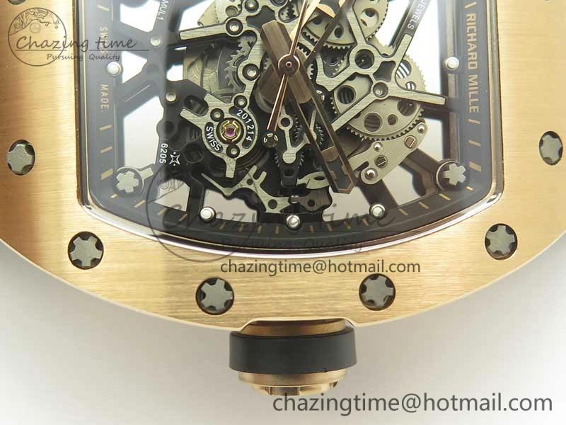 SoftTouch RM035-02 Americas RG KVF Best Edition Skeleton Dial on Rubber Strap MIYOTA 9475