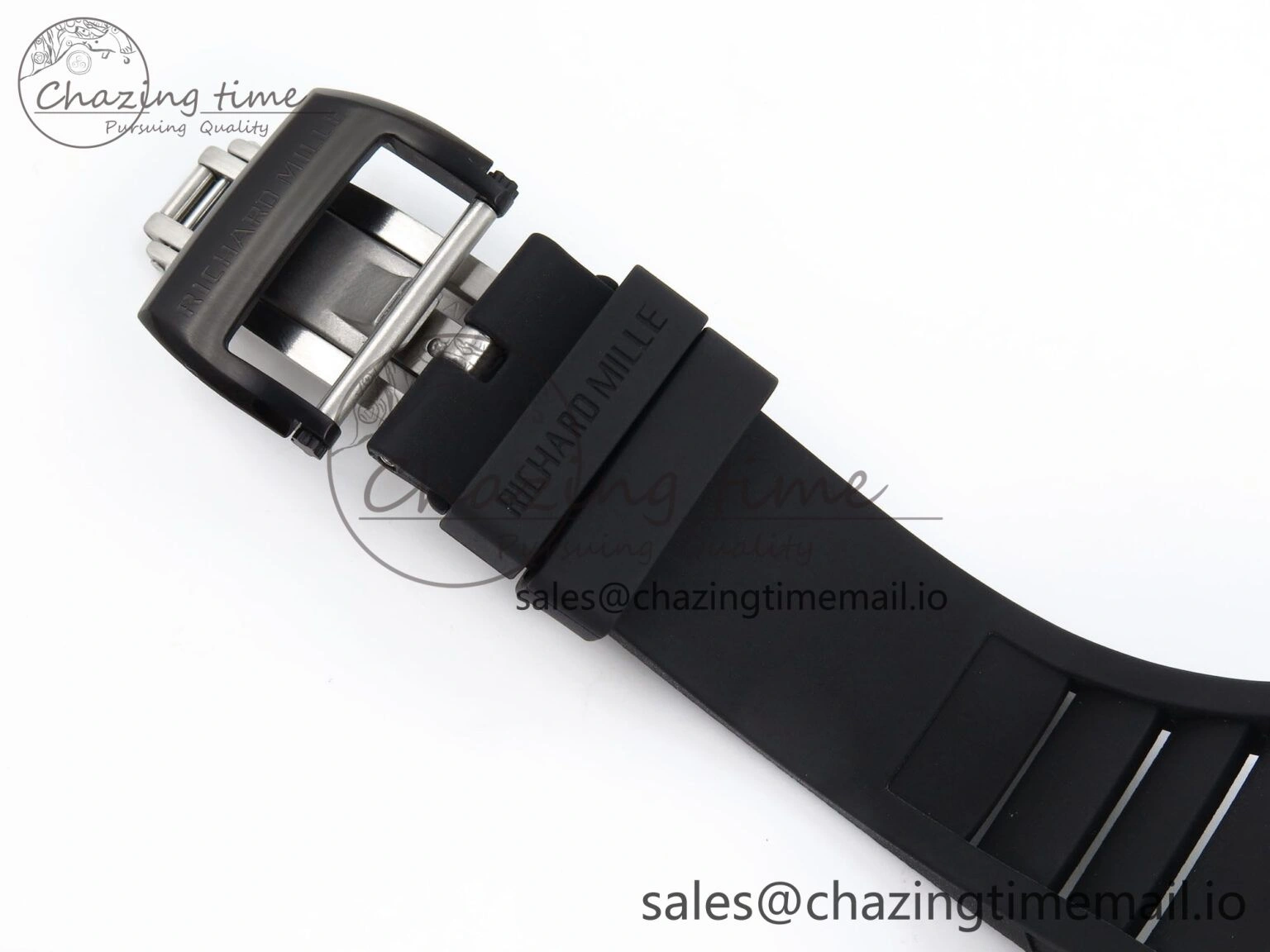 Thermal RM035-02 Black Carbon T+F Best Edition Skeleton Dial on Black Rubber Strap Clone RMUL 9265