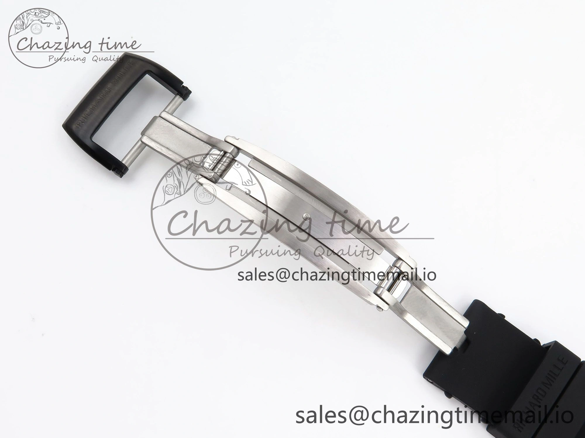 Thermal RM035-02 Black Carbon T+F Best Edition Skeleton Dial on Black Rubber Strap Clone RMUL 9265