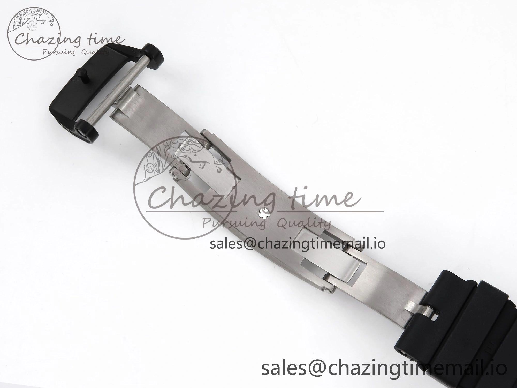 RM035-02 Black Ceramic SONIC Best Edition Skeleton Dial on Black Rubber Strap Clone RMUL GoodFit 9261