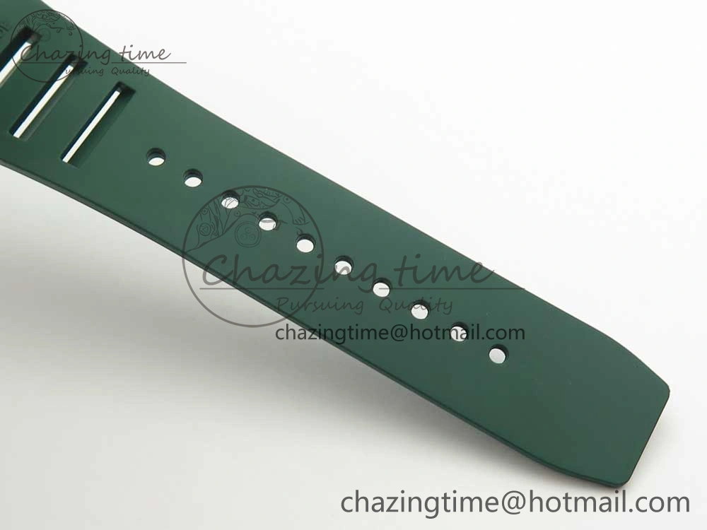 RM035-02 Forge Carbon Titanium Case KVF Best Edition Skeleton Dial Green on Green Rubber Strap MIYOTA Resilient 9461