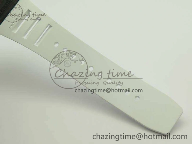 RM035-02 Forged Carbon Case KVF Best Edition Skeleton Dial On White Rubber Strap MIYOTA8215 V Upgraded 9498