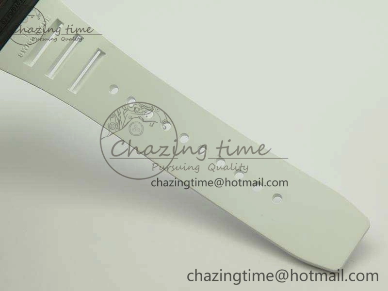 RM035-02 Forged Carbon Case KVF Best Edition Skeleton Dial On White Rubber Strap MIYOTA8215 V Upgraded 9498
