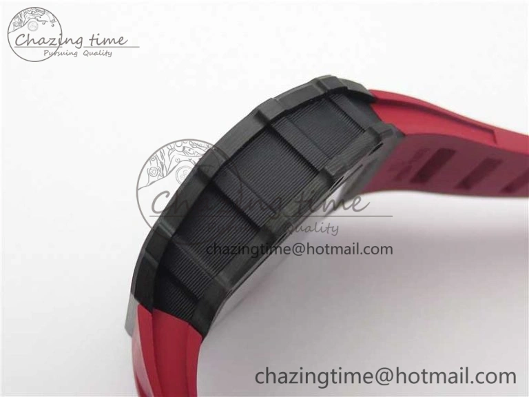 Unique RM035-02 KVF Best Edition Skeleton Dial Red on Rubber Strap MIYOTA8215 V 9449
