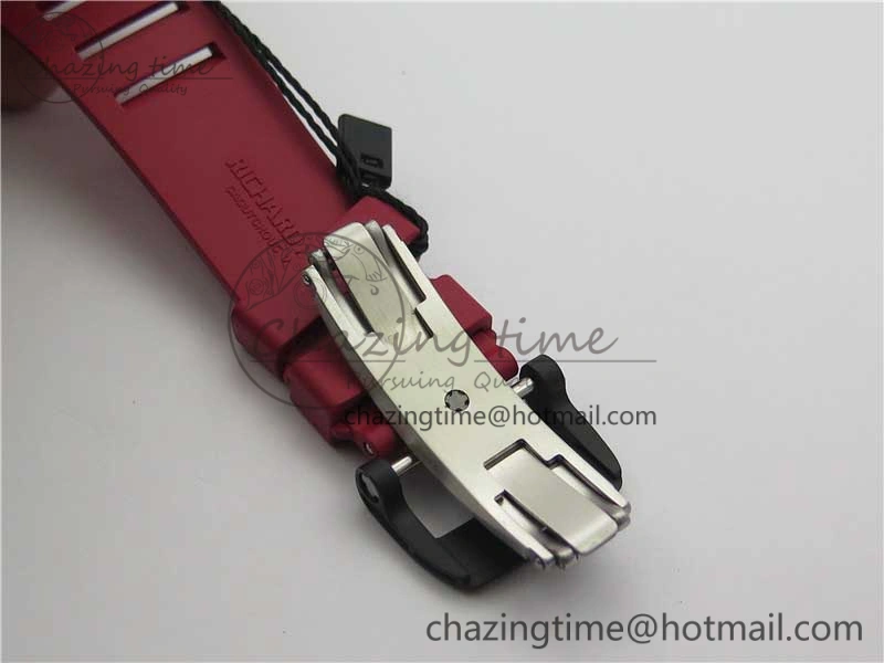 Unique RM035-02 KVF Best Edition Skeleton Dial Red on Rubber Strap MIYOTA8215 V 9449