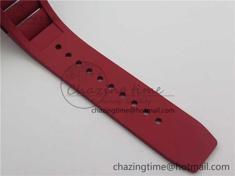 Unique RM035-02 KVF Best Edition Skeleton Dial Red on Rubber Strap MIYOTA8215 V 9449