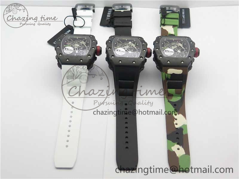 Unique RM035-02 KVF Best Edition Skeleton Dial Red on Rubber Strap MIYOTA8215 V 9449