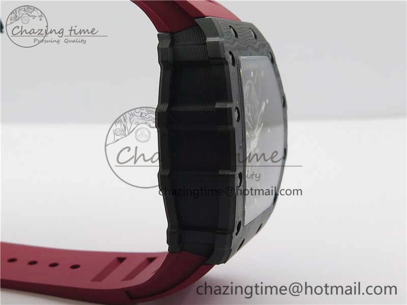 Unique RM035-02 KVF Best Edition Skeleton Dial Red on Rubber Strap MIYOTA8215 V 9449