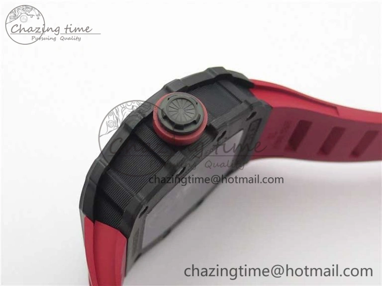 Unique RM035-02 KVF Best Edition Skeleton Dial Red on Rubber Strap MIYOTA8215 V 9449
