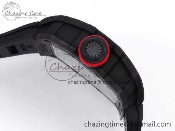 Original RM035-02 NTPT ZF 1:1 Best Edition Skeleton Dial on Black Rubber Strap RMAL1 Super Clone V 9285