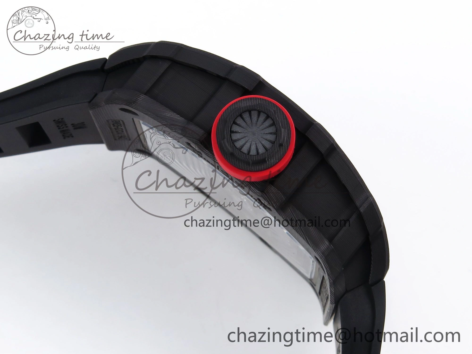 Original RM035-02 NTPT ZF 1:1 Best Edition Skeleton Dial on Black Rubber Strap RMAL1 Super Clone V 9285