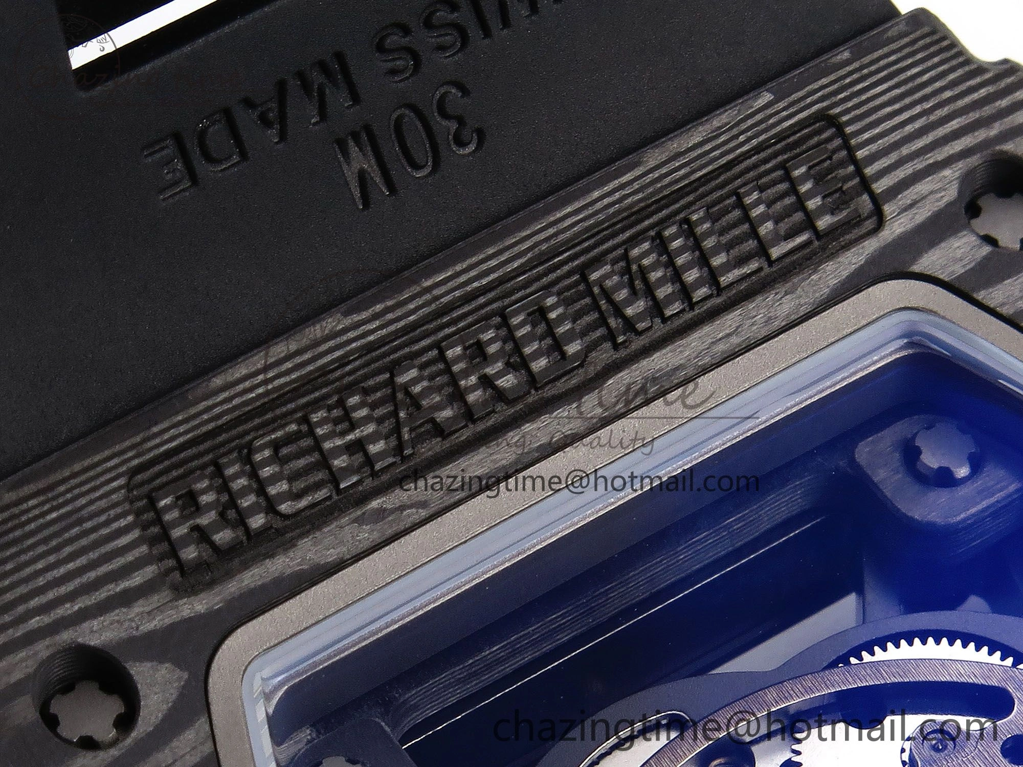 Original RM035-02 NTPT ZF 1:1 Best Edition Skeleton Dial on Black Rubber Strap RMAL1 Super Clone V 9285