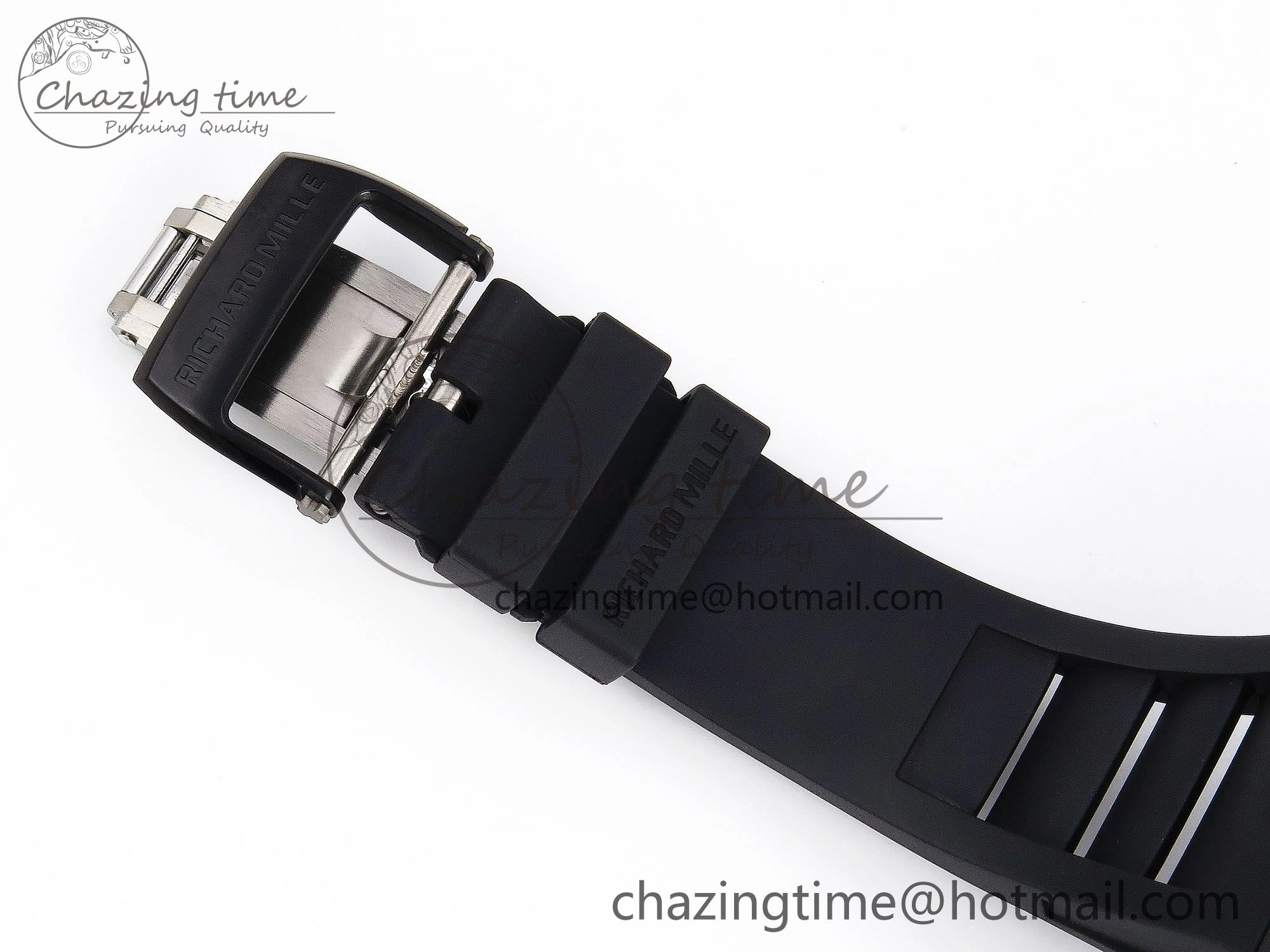 Original RM035-02 NTPT ZF 1:1 Best Edition Skeleton Dial on Black Rubber Strap RMAL1 Super Clone V 9285