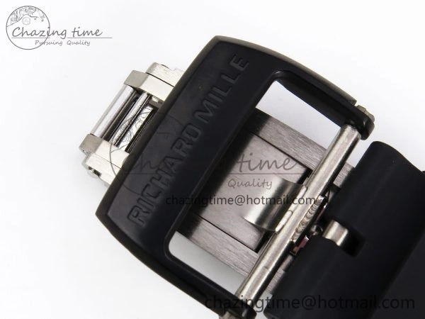 Original RM035-02 NTPT ZF 1:1 Best Edition Skeleton Dial on Black Rubber Strap RMAL1 Super Clone V 9285
