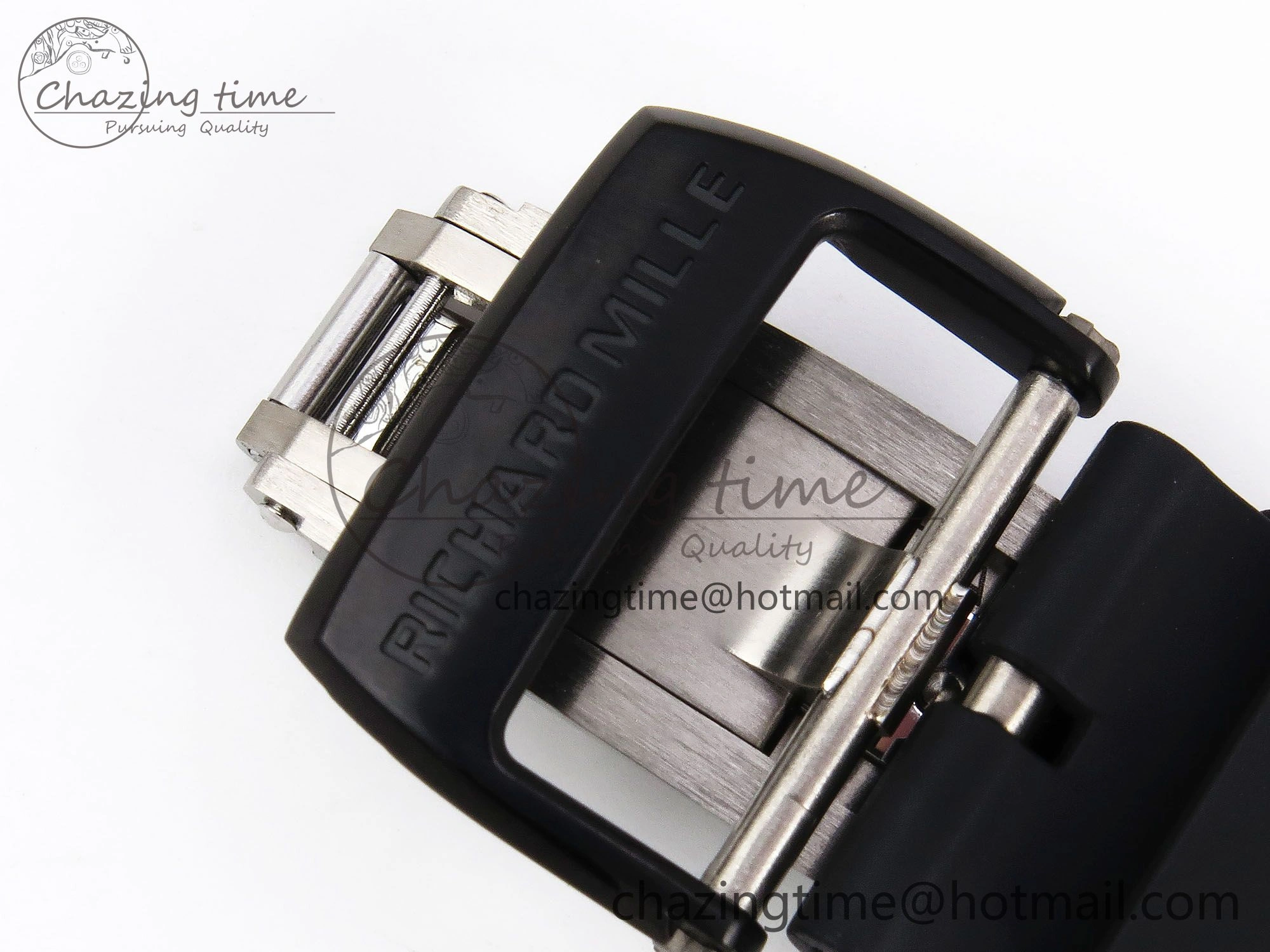 Original RM035-02 NTPT ZF 1:1 Best Edition Skeleton Dial on Black Rubber Strap RMAL1 Super Clone V 9285