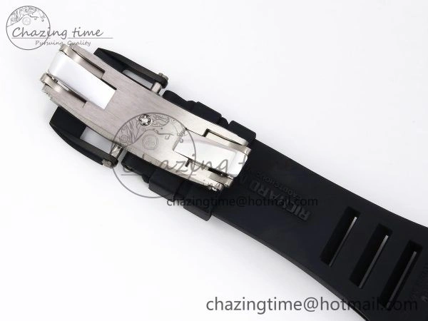 Original RM035-02 NTPT ZF 1:1 Best Edition Skeleton Dial on Black Rubber Strap RMAL1 Super Clone V 9285