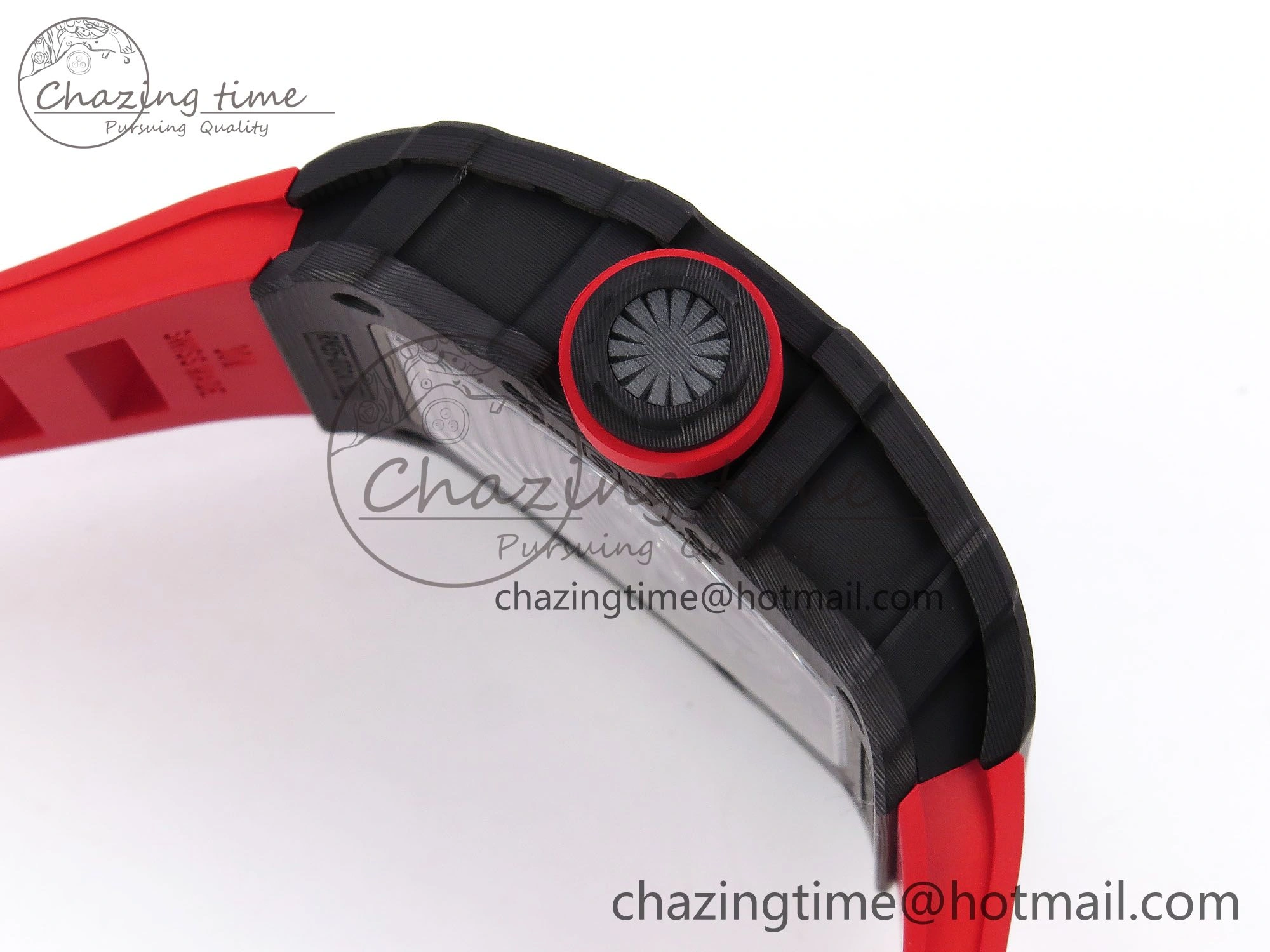 RM035-02 NTPT ZF 1:1 Best Edition Skeleton Dial on Red Rubber Strap RMAL1 Super Clone V Supportive 9283