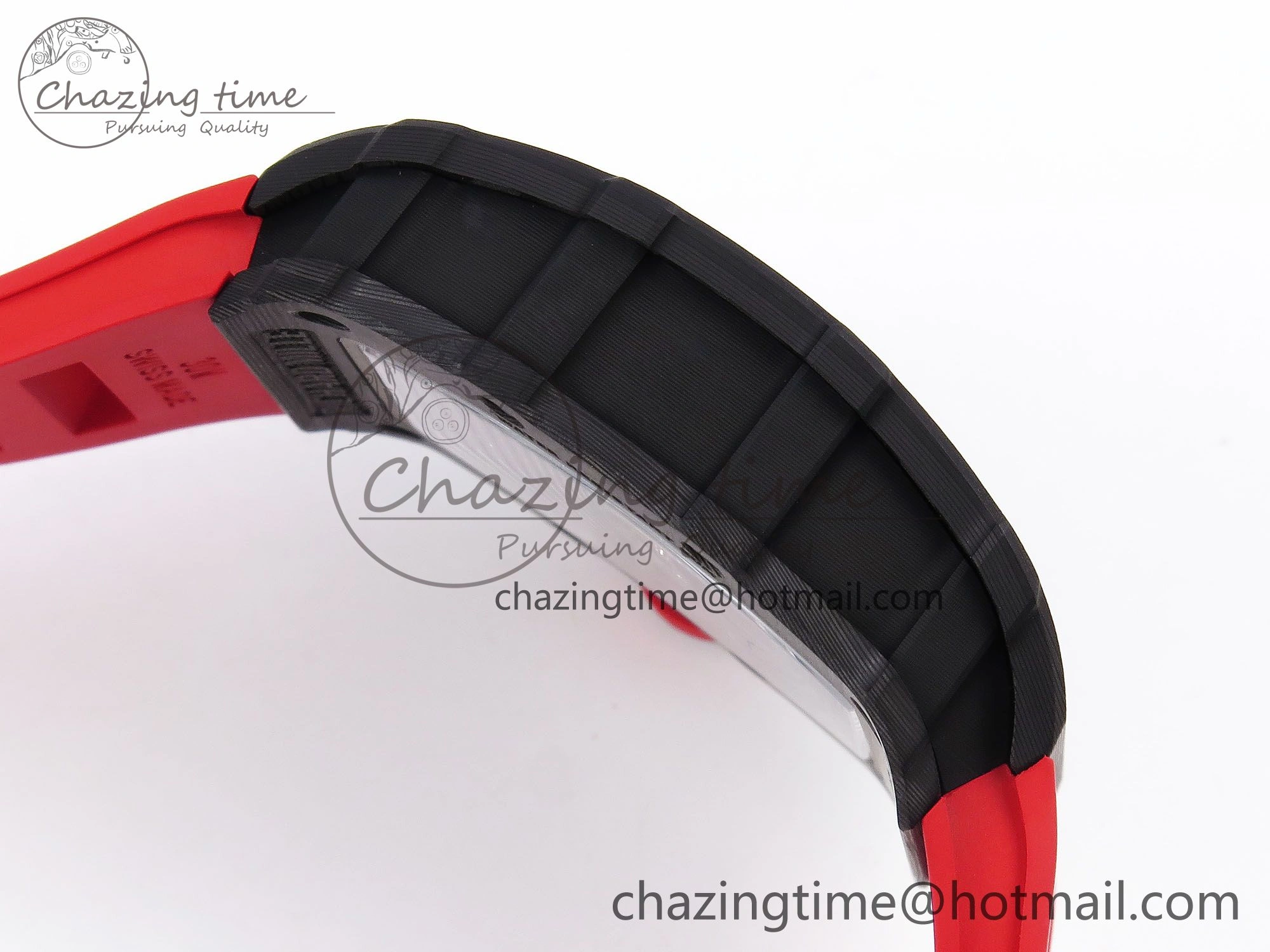 RM035-02 NTPT ZF 1:1 Best Edition Skeleton Dial on Red Rubber Strap RMAL1 Super Clone V Supportive 9283