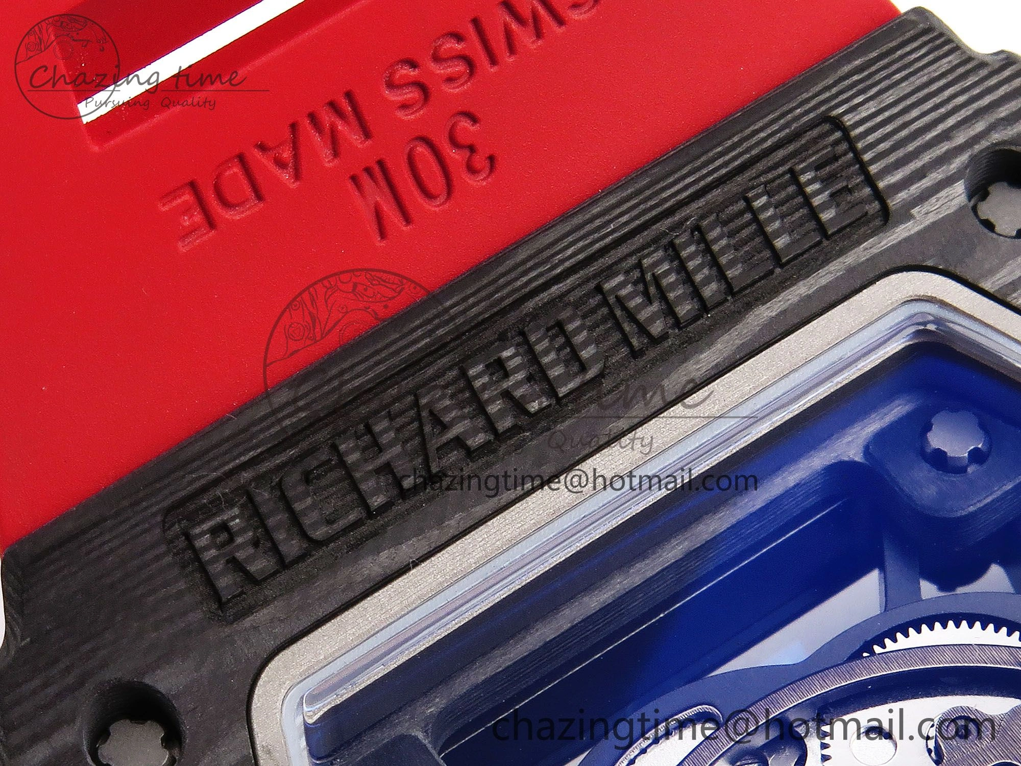 RM035-02 NTPT ZF 1:1 Best Edition Skeleton Dial on Red Rubber Strap RMAL1 Super Clone V Supportive 9283