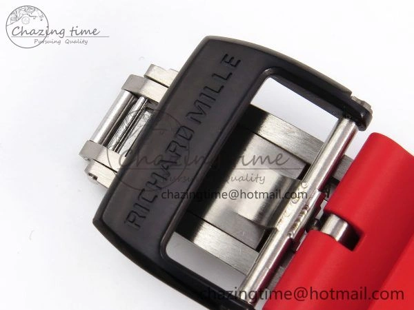 RM035-02 NTPT ZF 1:1 Best Edition Skeleton Dial on Red Rubber Strap RMAL1 Super Clone V Supportive 9283