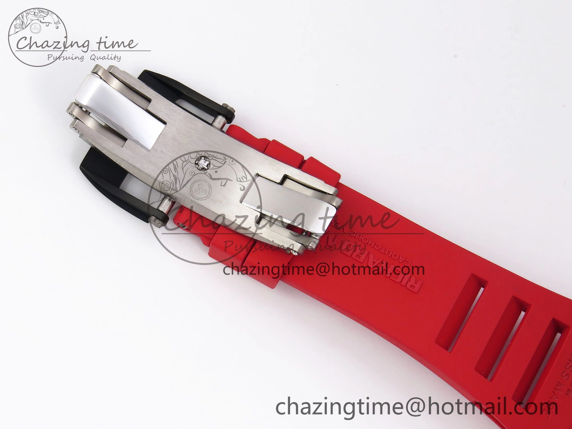 RM035-02 NTPT ZF 1:1 Best Edition Skeleton Dial on Red Rubber Strap RMAL1 Super Clone V Supportive 9283
