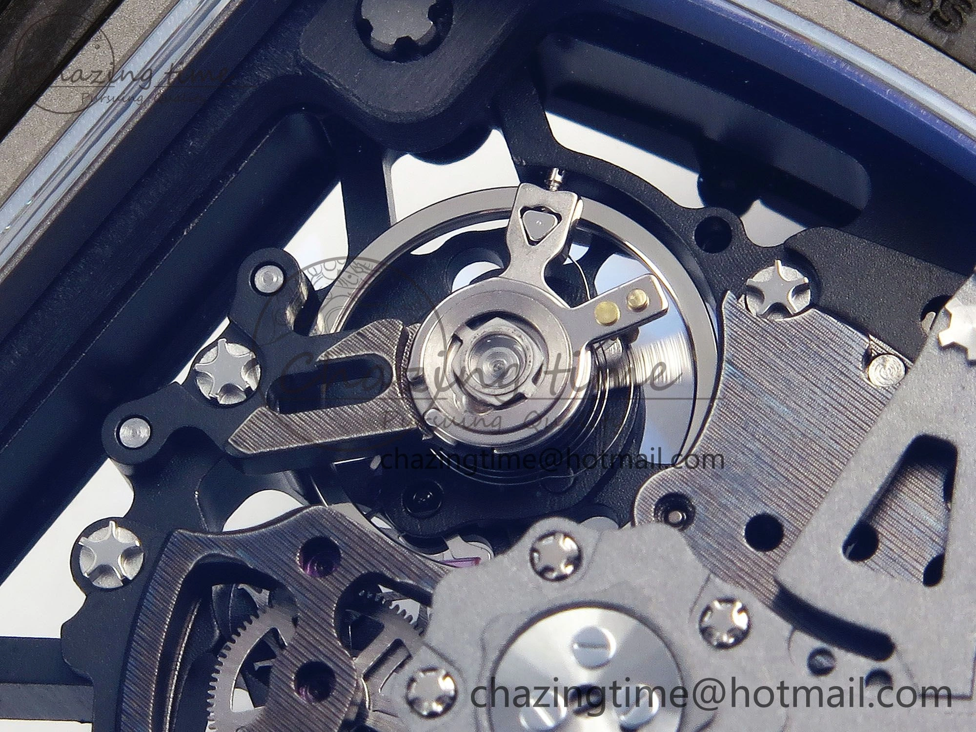 Timeless RM035-02 NTPT ZF 1:1 Best Edition Skeleton Dial on White Rubber Strap RMAL1 Super Clone V 9284