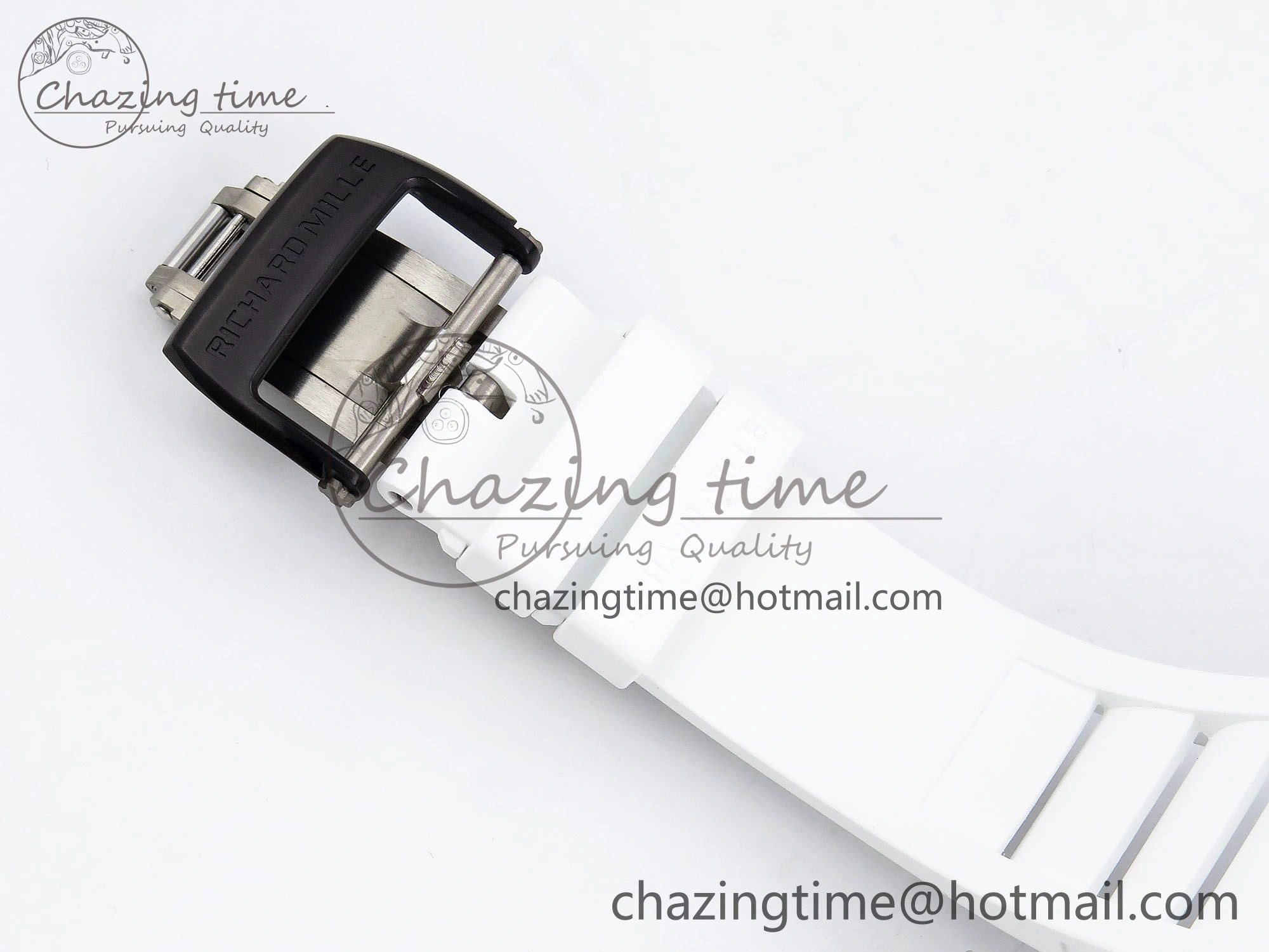 Timeless RM035-02 NTPT ZF 1:1 Best Edition Skeleton Dial on White Rubber Strap RMAL1 Super Clone V 9284