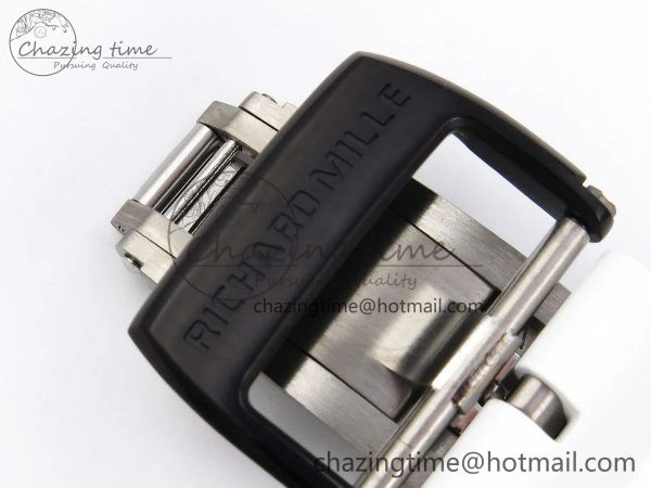 Timeless RM035-02 NTPT ZF 1:1 Best Edition Skeleton Dial on White Rubber Strap RMAL1 Super Clone V 9284