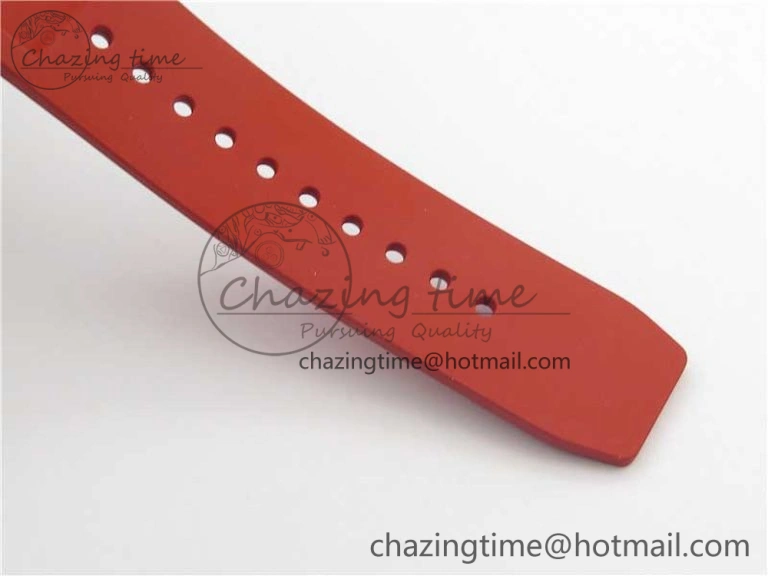 Breathable RM035-02 New Forge Carbon Pattern ‘Z’ Maker Best Edition Skeleton Dial on Red Rubber Strap MIYOTA 9457
