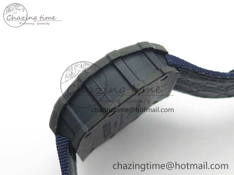RM035-02 PSG Forged Carbon Caseback KVF Best Edition Skeleton Dial On Blue Nylon Strap MIYOTA8215 V Lightweight 9516