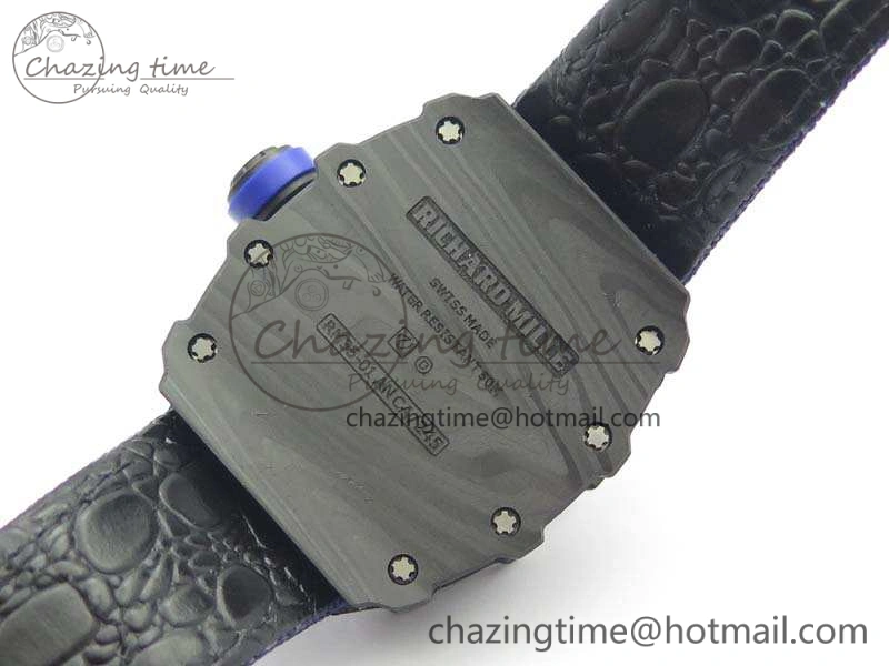 RM035-02 PSG Forged Carbon Caseback KVF Best Edition Skeleton Dial On Blue Nylon Strap MIYOTA8215 V Lightweight 9516