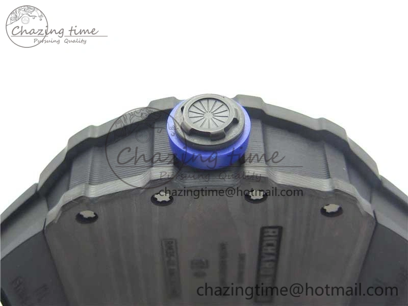 Packable RM035-02 PSG KVF Best Edition Solid Caseback Skeleton Dial Blue on Black Rubber Strap MIYOTA8215 V 9444