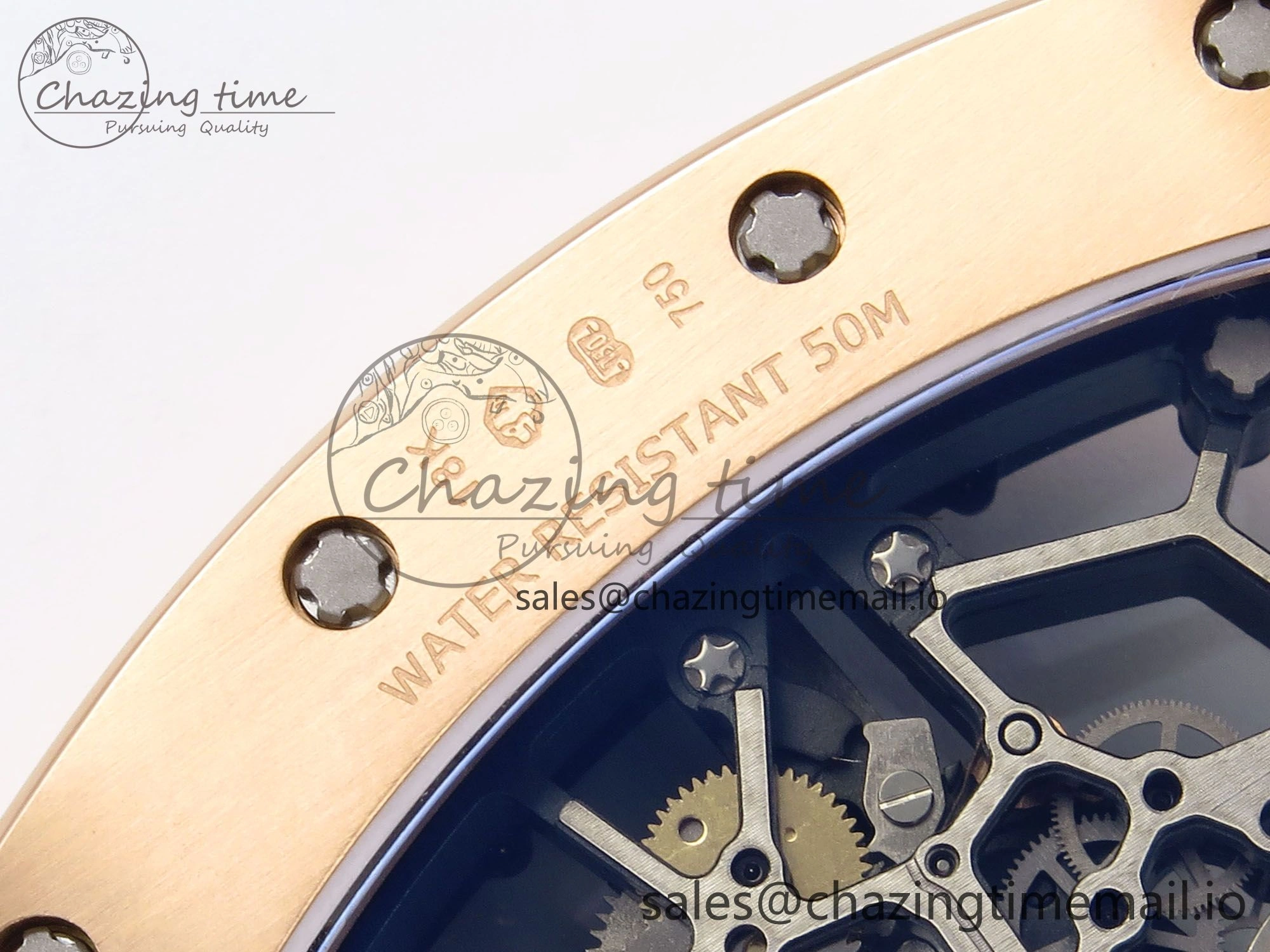 Sleek RM035-02 RG KVF 1:1 Best Edition Skeleton Dial on Red Rubber Strap Clone RMUL 9184