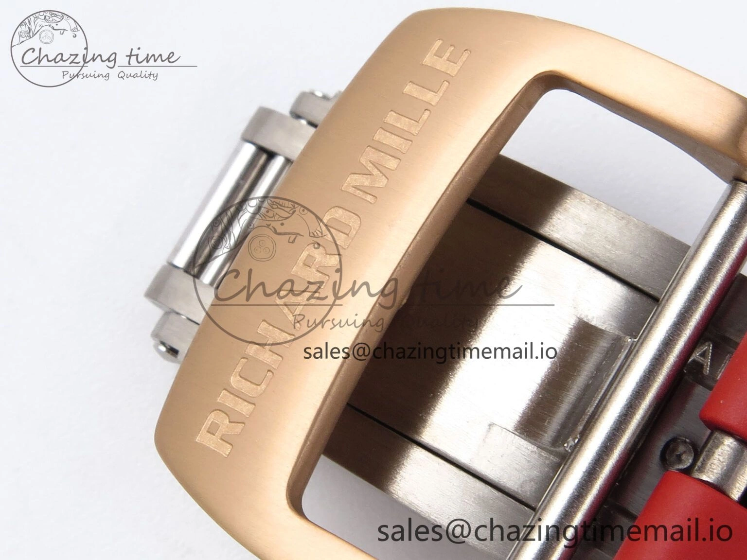 Sleek RM035-02 RG KVF 1:1 Best Edition Skeleton Dial on Red Rubber Strap Clone RMUL 9184