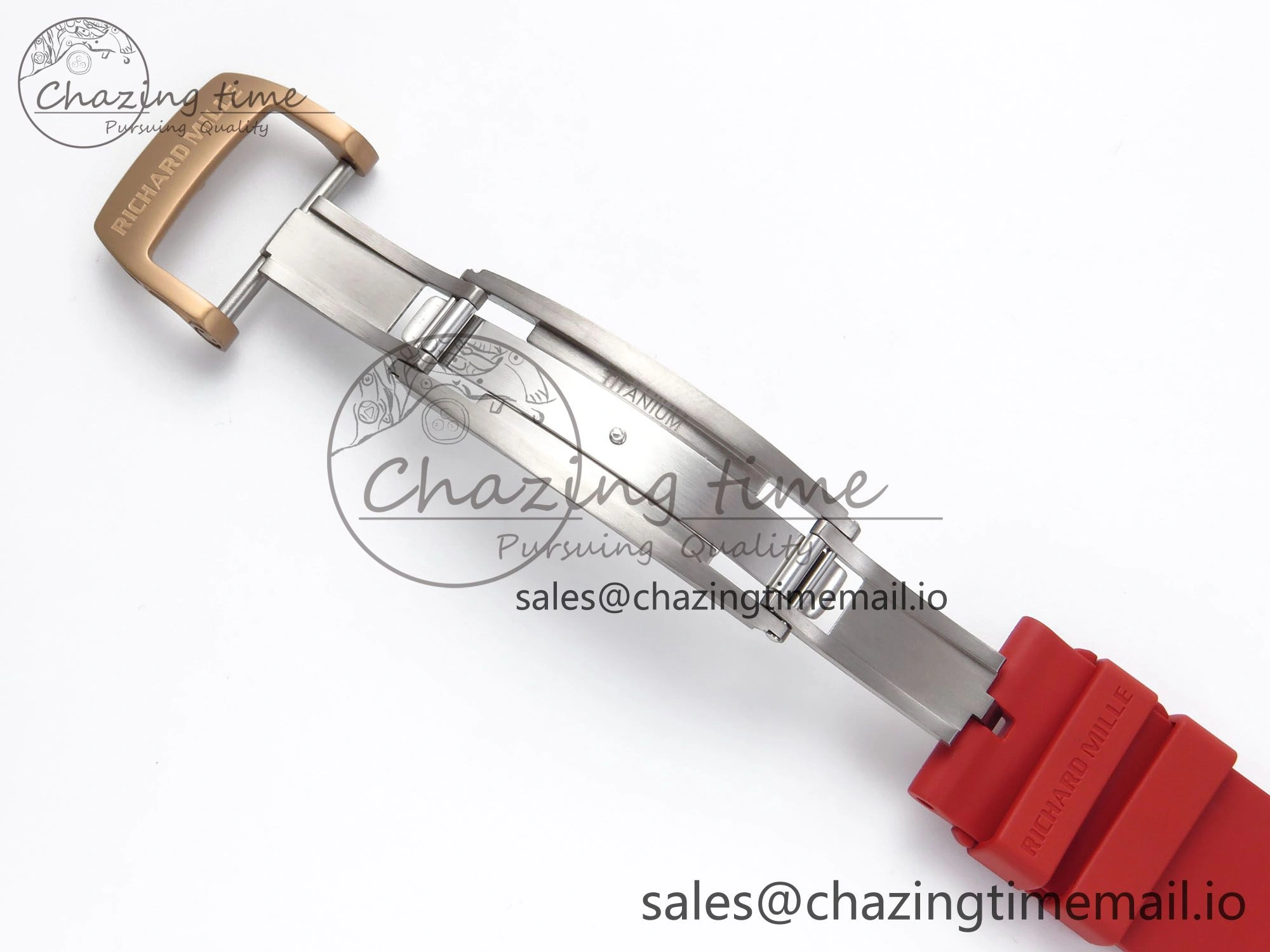 Sleek RM035-02 RG KVF 1:1 Best Edition Skeleton Dial on Red Rubber Strap Clone RMUL 9184