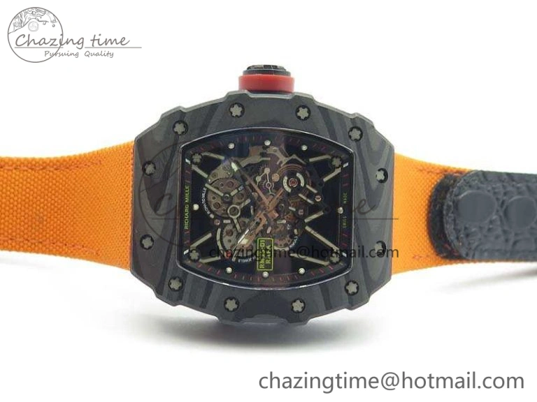 RM035-02 Rafael Nadal FC Caseback KVF Best Edition Skeleton Dial Red On Nylon Strap MIYOTA8215 V ModernLook 9523